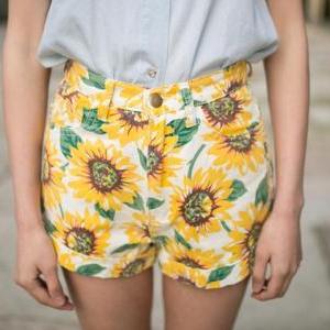 Cute Sun Flower Shorts