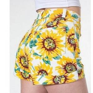 Cute Sun Flower Shorts