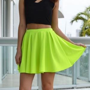 Fluorescent Green Skirt Fluorescent Green Skirts..